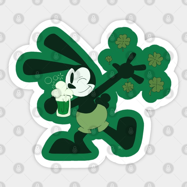 Luck of the Rabbit Sticker by Dalia1784